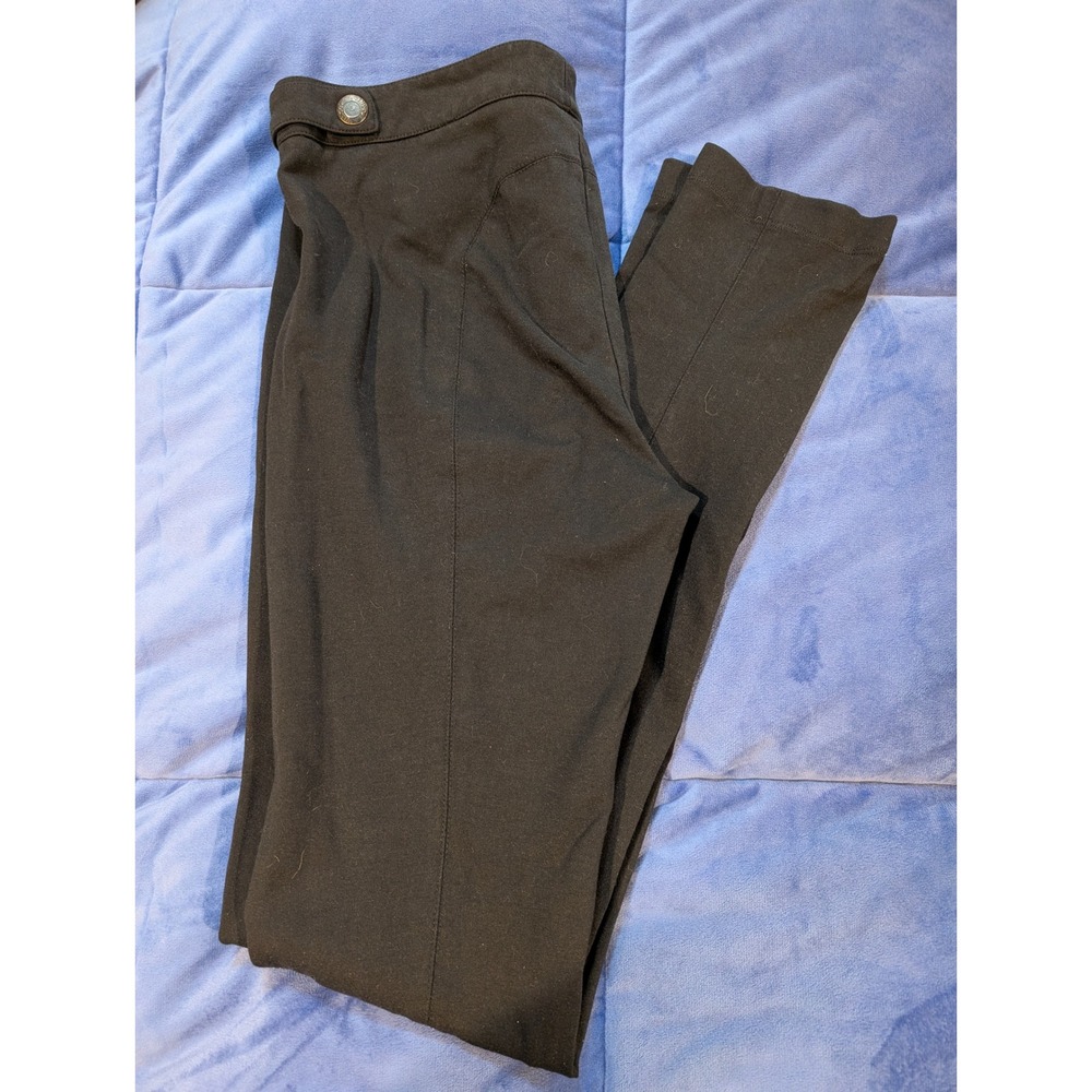 Vince Black Ponte Knit Equestrian Skinny Pants Womens - Size 8